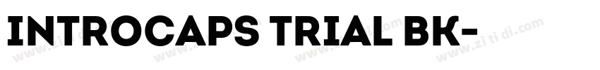 IntroCaps Trial Bk字体转换